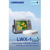 Lowrance Sirius LWX-1 Weather Module manual cover