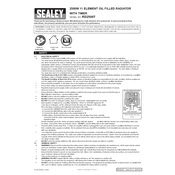 Sealey RD2500T Heater manual cover