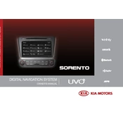 Kia Sorento Digital Navigation System 2014 SUV manual cover