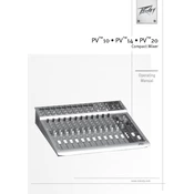 Peavey PV 10 Mixer manual cover