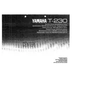 Yamaha T-230 Tuner manual cover