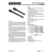 Shure VP64 Microphone manual cover