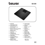 Beurer GS 235 Scale manual cover