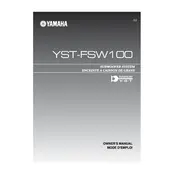 Yamaha YST-FSW100 Subwoofer manual cover