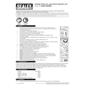 Sealey 4040AR Trolley Jack manual cover