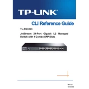 tp-link TL-SG3424 manual cover