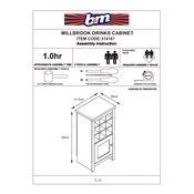 Millbrook B&M Drinks Cabinet 374187 manual cover