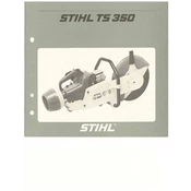 Stihl TS 350 manual cover