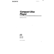 Sony CDP-261 manual cover