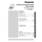 Panasonic CF-54 Series manual cover