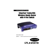 Linksys BEFSR41W EtherFast Cable DSL Router manual cover