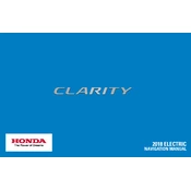 Honda Clarity Electric 2018 manual cover