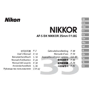 Nikon AF-S DX Nikkor 5mm f/1.8G manual cover