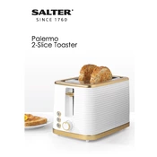 Salter EK5032WHT Palermo 2-Slice Toaster manual cover