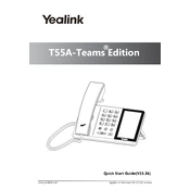 Yealink T55A manual cover