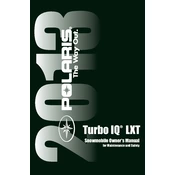 Polaris Turbo IQ LXT 2013 manual cover