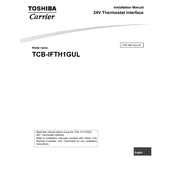 Carrier Toshiba TCB-IFTH1GUL manual cover