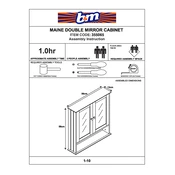 Maine B&M Double Mirror Cabinet 355065 manual cover