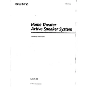 Sony SAVA 59 manual cover