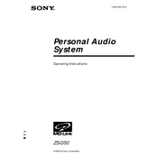 Sony ZS-D50 manual cover