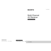 Sony STR-DA3700ES manual cover