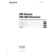 Sony STR-DE245 manual cover