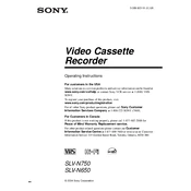 Sony SLV-N650 manual cover