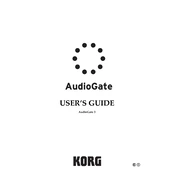 KORG AudioGate3 manual cover