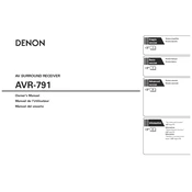 Denon AVR-791 manual cover