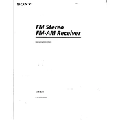 Sony STR-471 manual cover