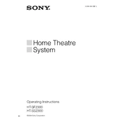 Sony HT-SF2300 manual cover