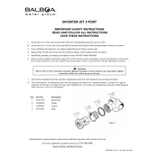 Balboa Diverter Jet-3 manual cover