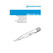 Sennheiser MKH 40-P48 manual cover