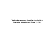 Yealink Management Cloud Service for RPS Enterprise manual cover