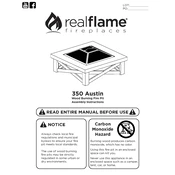 Realflame 350 Austin manual cover