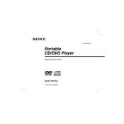 Sony DVP-FX701 manual cover