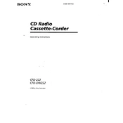 Sony CFD-222 manual cover