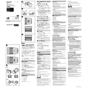 Sony SELP18105G manual cover