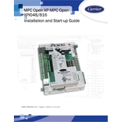 Carrier MPC Open XPIO48 manual cover