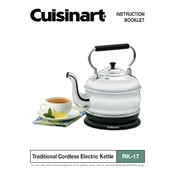 Cuisinart RK-17 manual cover