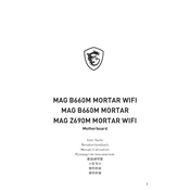 MSI MAG B660M Mortar WIFI, MAG B660M Mortar, MAG Z690M Mortar WIFI manual cover