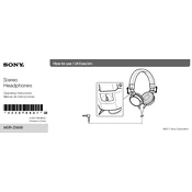 Sony MDR-ZX600 manual cover