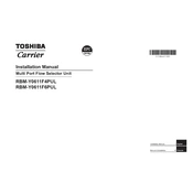 Carrier Toshiba RBM-Y0611F4PUL manual cover