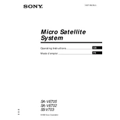 Sony SA-V703 manual cover