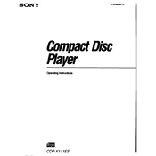 Sony CDP-X111ES manual cover