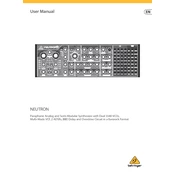 Behringer Neutron manual cover