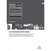 Behringer X32 Producer manual cover