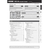 Boss VE-8 manual cover