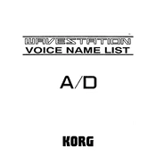 KORG WAVESTATION AD manual cover