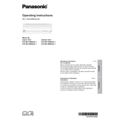 Panasonic CS-XE12SKUA-1 manual cover